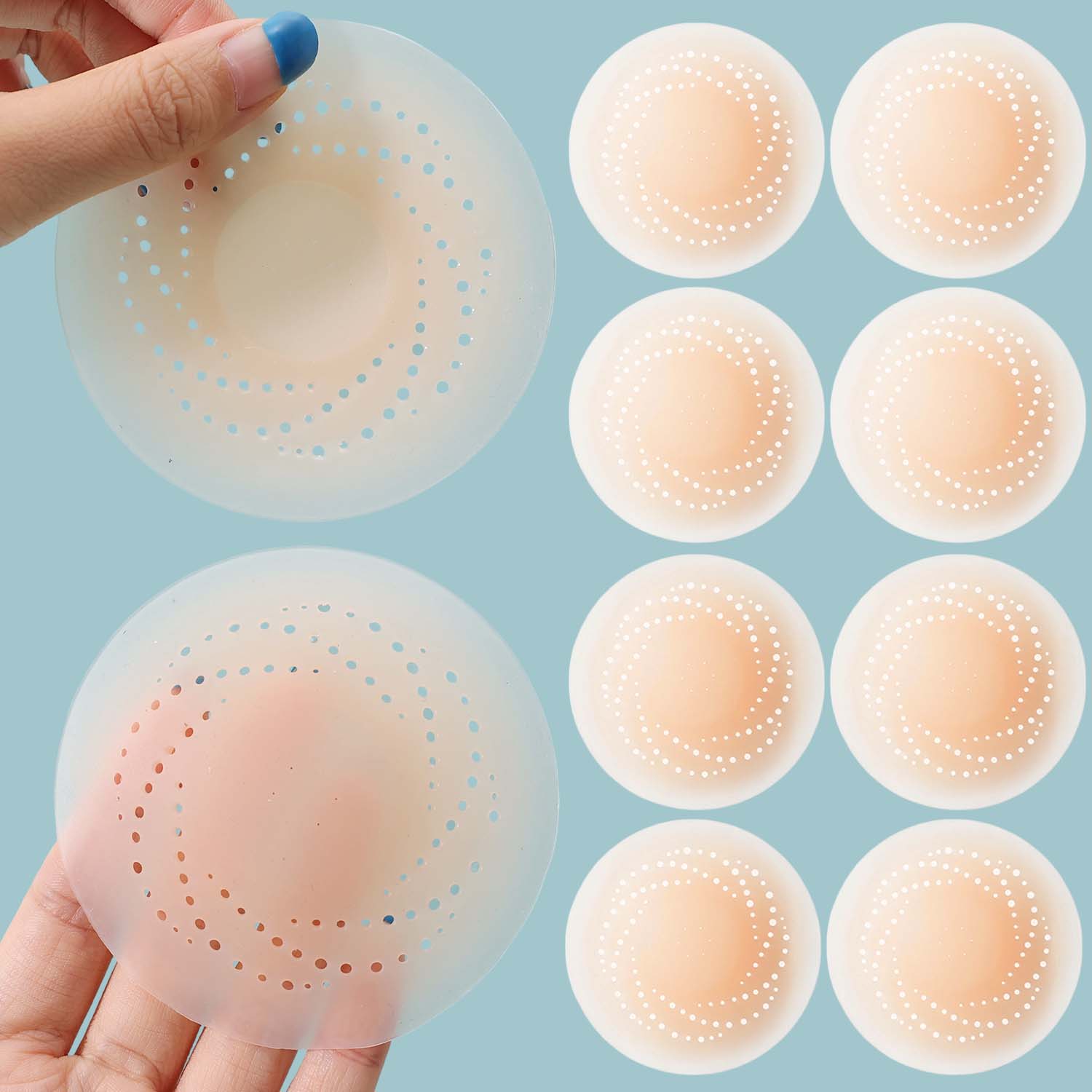 2-10PCS Invisible Self Adhesiv - Push Up Bra Silicone 评论和价格
