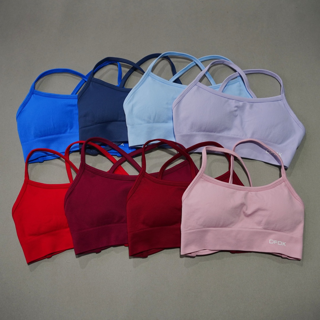 DFDK Ribbed Seamless Cross Bac - Underwire Bra Padded 评论和价格